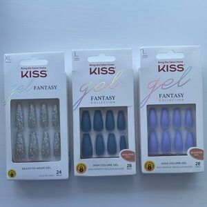 KISS gel fantasy sculpted nails- 3 sets